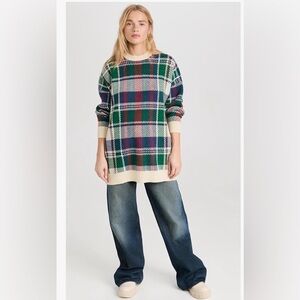 Show Me Your MuMu Ember Plaid Tunic Sweater - “Holiday”